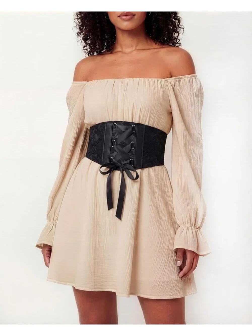 Floral Lace Corset Waspie Belt | 5.5